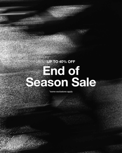 End of Season Sale Starts Now